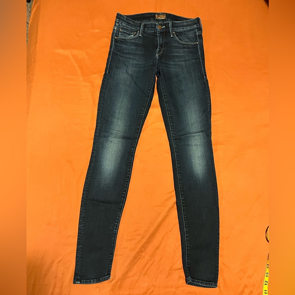MOTHER Dark Wash Skinny Jeans
